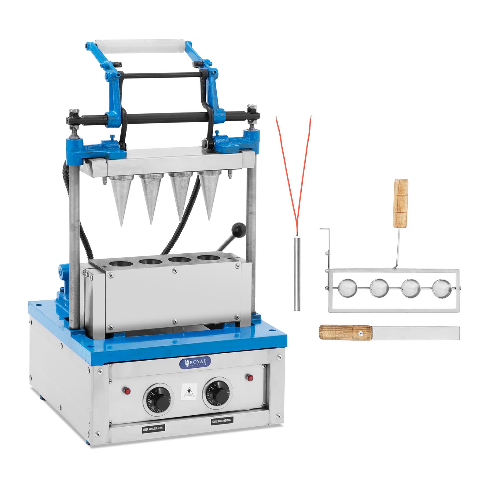 Eiswaffelmaschine - 4200 W - 100 - 120 Stk/h - 60 - 120 s - Royal Catering