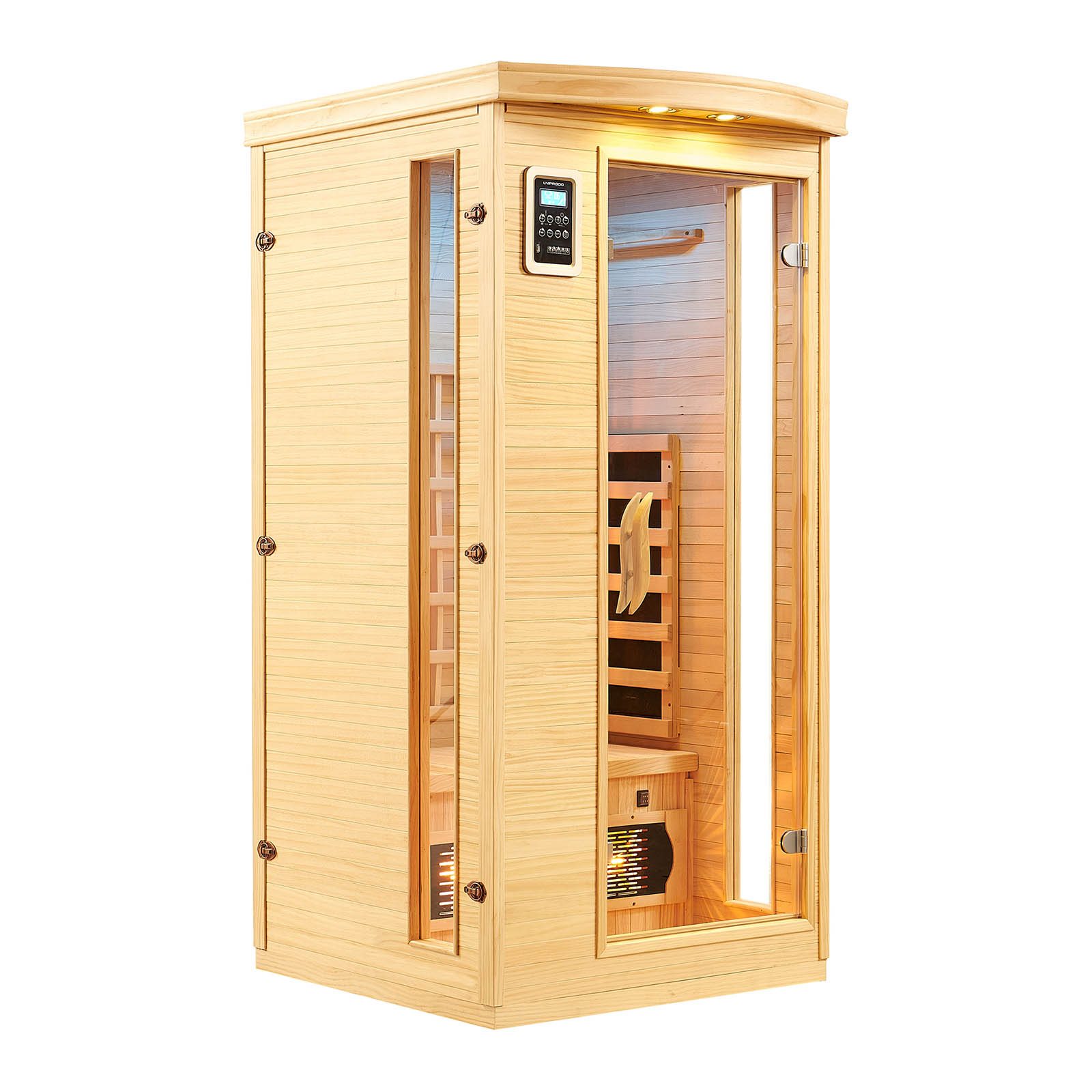 Infrarotkabine - 3 Vollspektrumstrahler - 1 Person - 1450 W - 18 - 60 °C