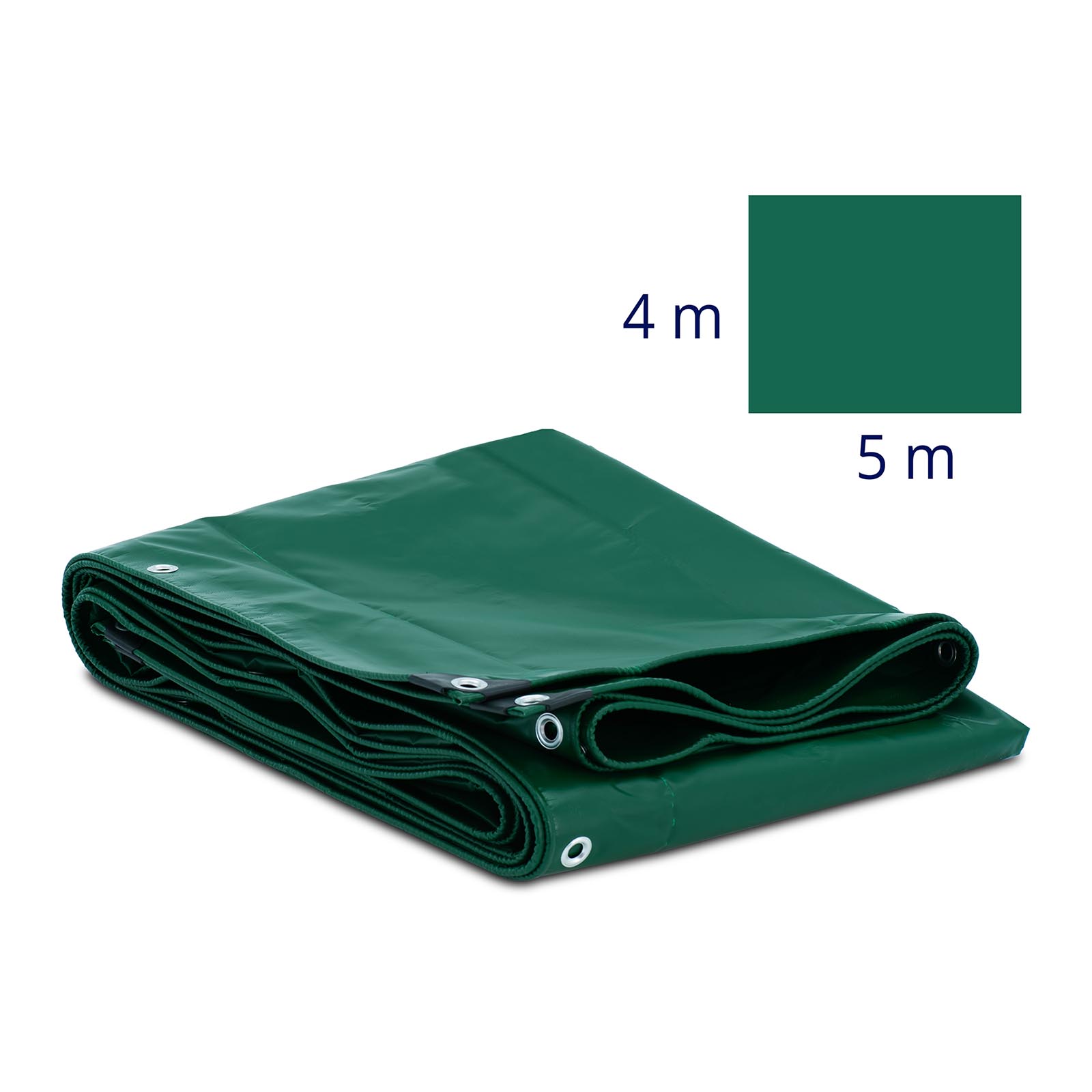 Abdeckplane - mit Ösen - 500 x 400 cm - PVC - 650 g/m²